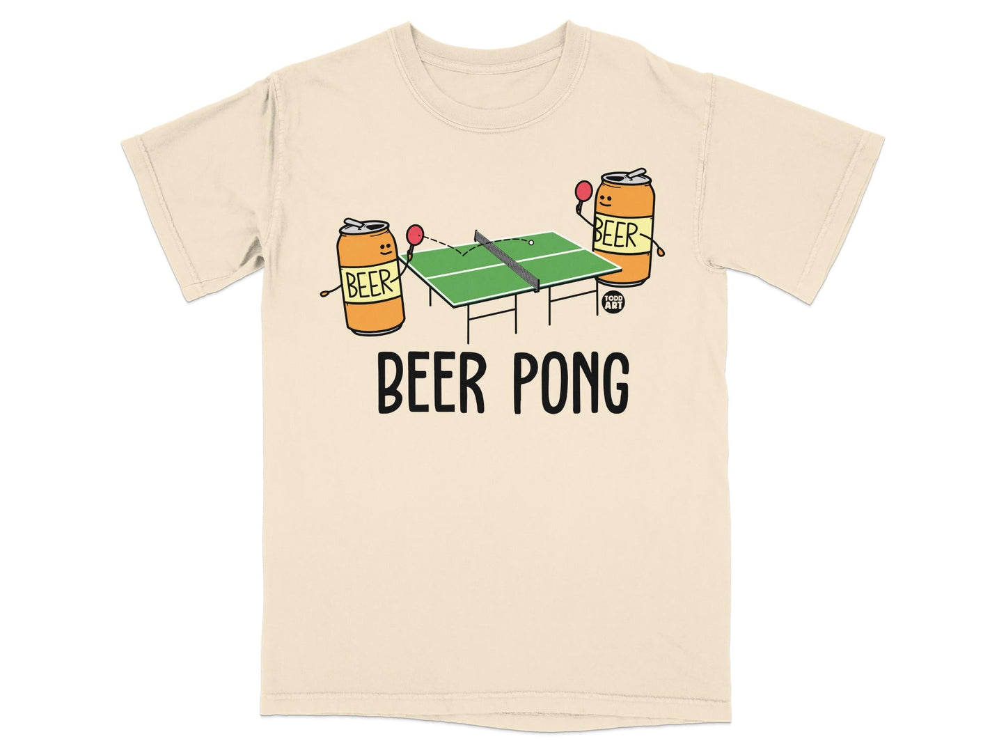 Funny Beer Pong Table Tennis T-Shirt for Parties