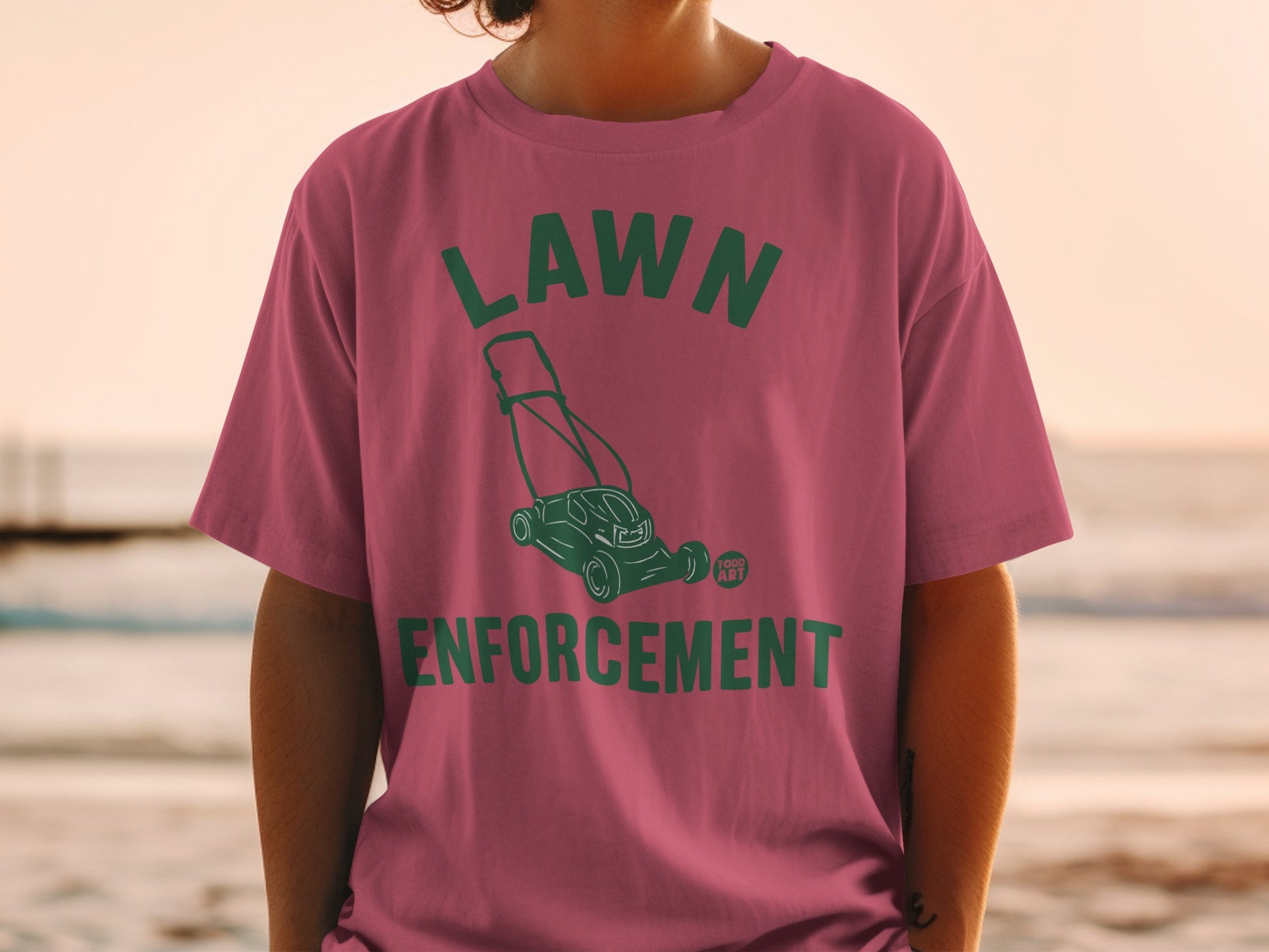 LAWN ENFORCEMENT Lawnmower Design TODD ART product type