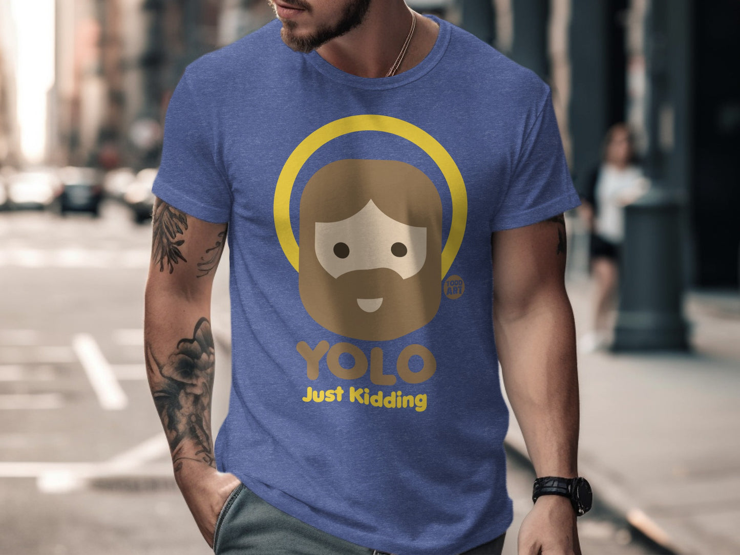 YOLO Just Kidding Graphic T-Shirt Themed Apparel