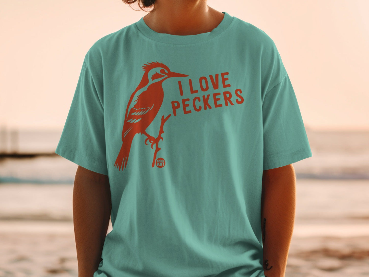I Love Peckers Bird Graphic T-Shirt