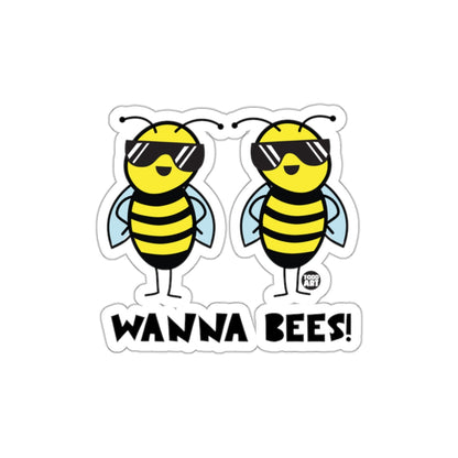 Funny Bees with Sunglasses Design Sticker