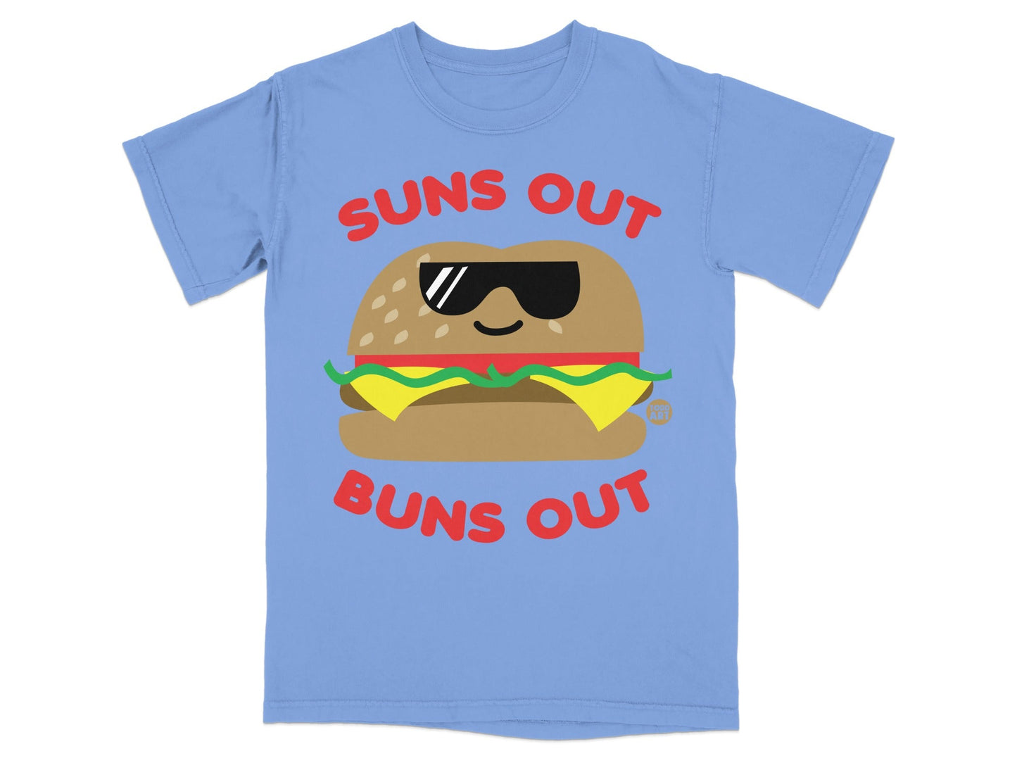 Suns Out Buns Out Cheeseburger Graphic T-Shirt