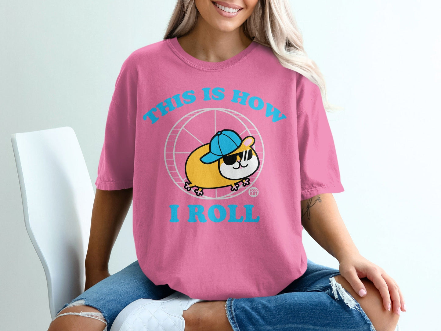 This is How I Roll Cartoon Graphic T-shirt