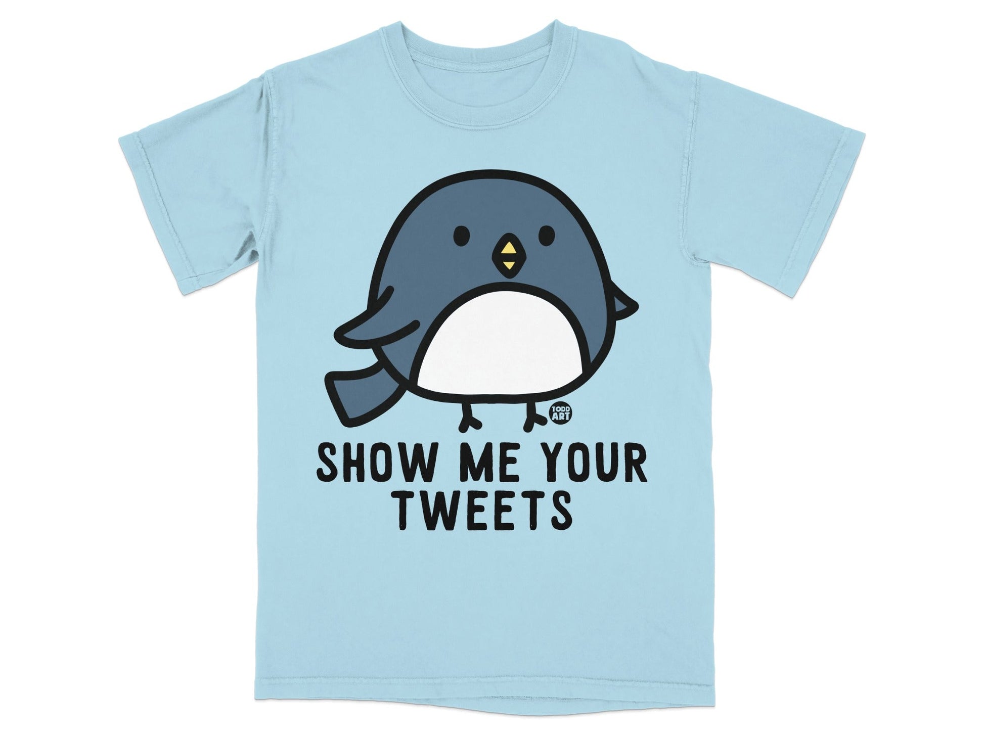 Show Me Your Tweets Cute Bird Graphic T-Shirt