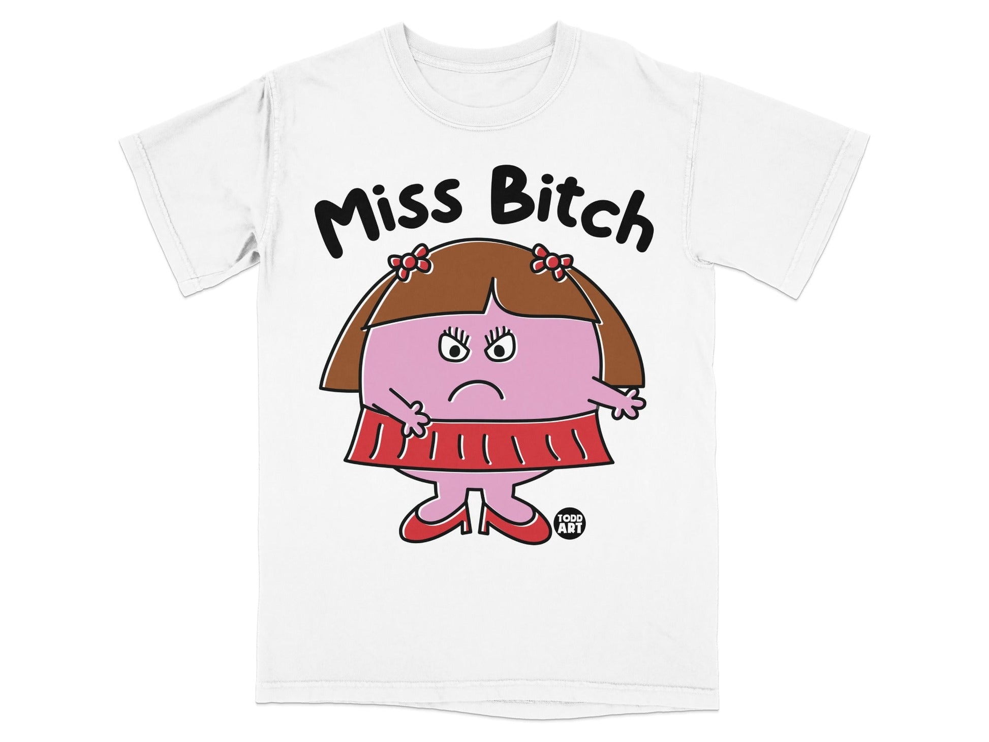 Miss Bitch Todd Art Graphic Short Sleeve Shirt
