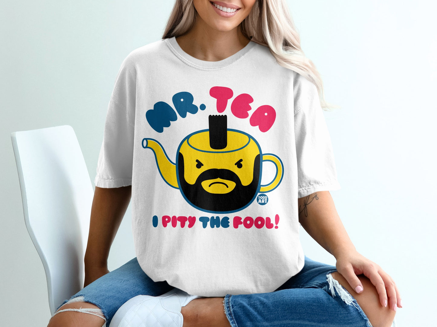 MR. TEA I PITY THE FOOL! Teapot Character Design product type