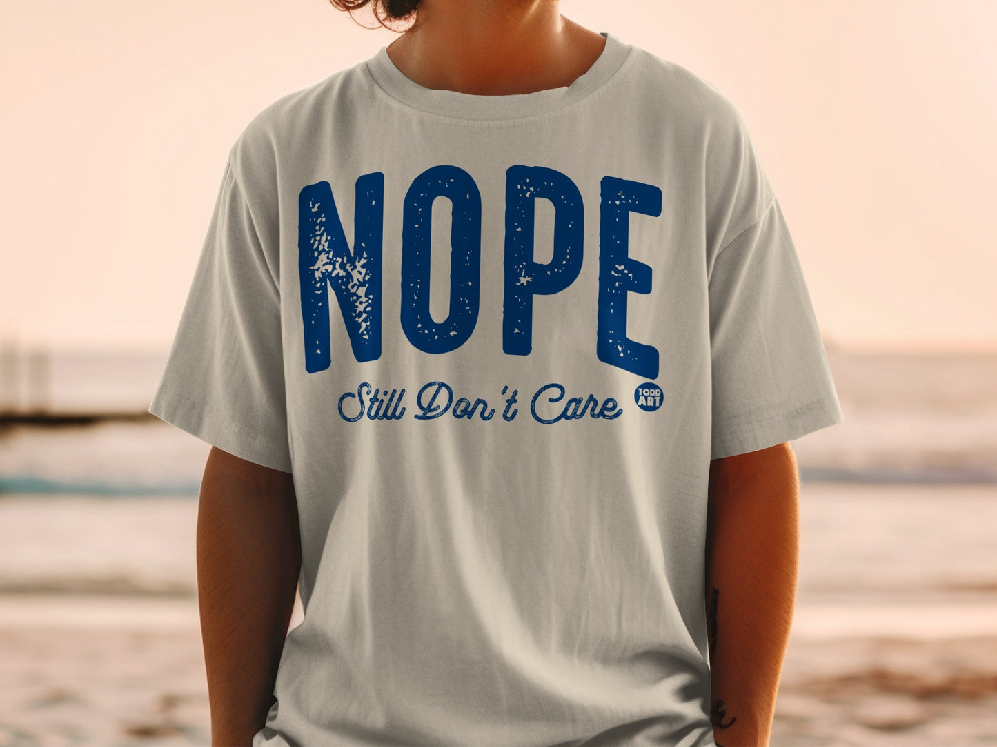 NOPE Still Don't Care Graphic Casual Shirt Product