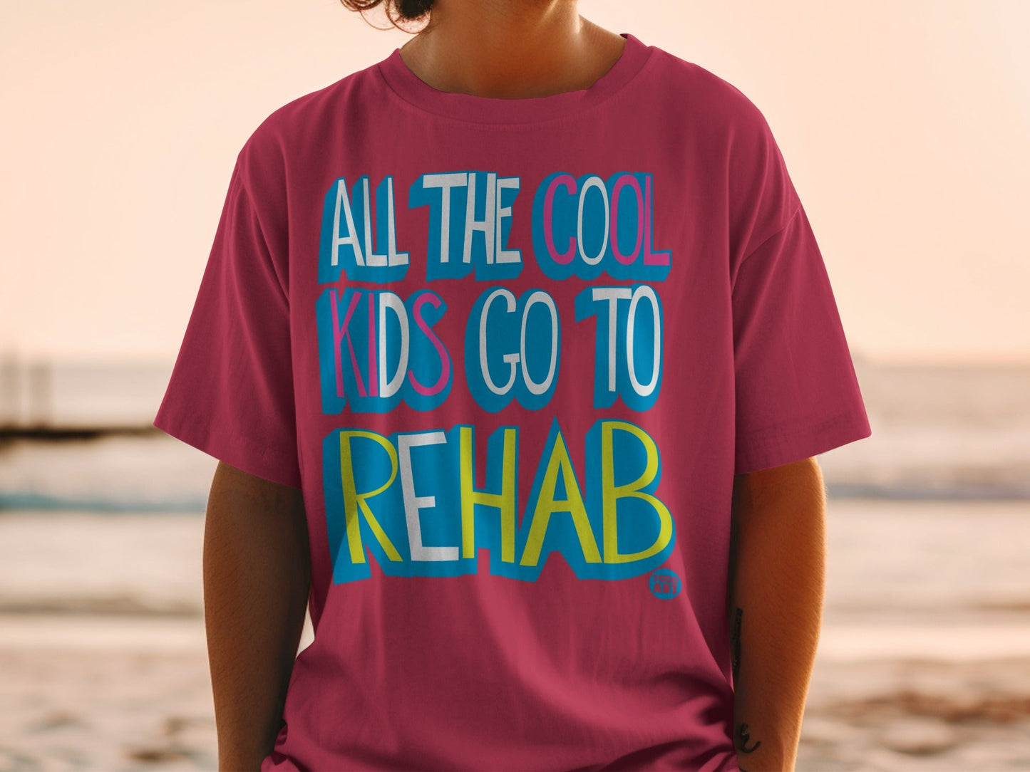 All the Cool Kids Go to Rehab Graphic T-shirt