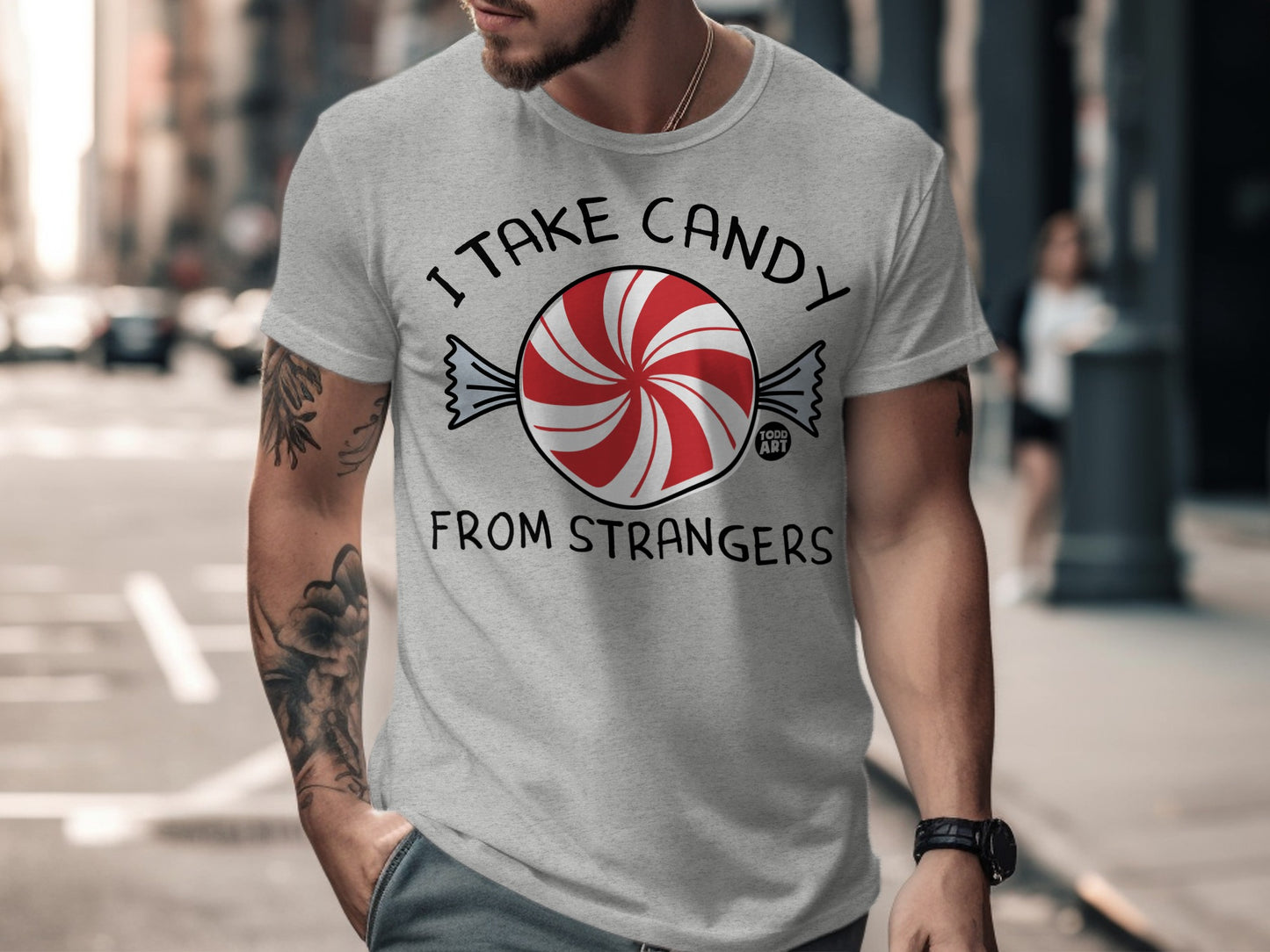 Funny I Take Candy from Strangers Unisex T-Shirt