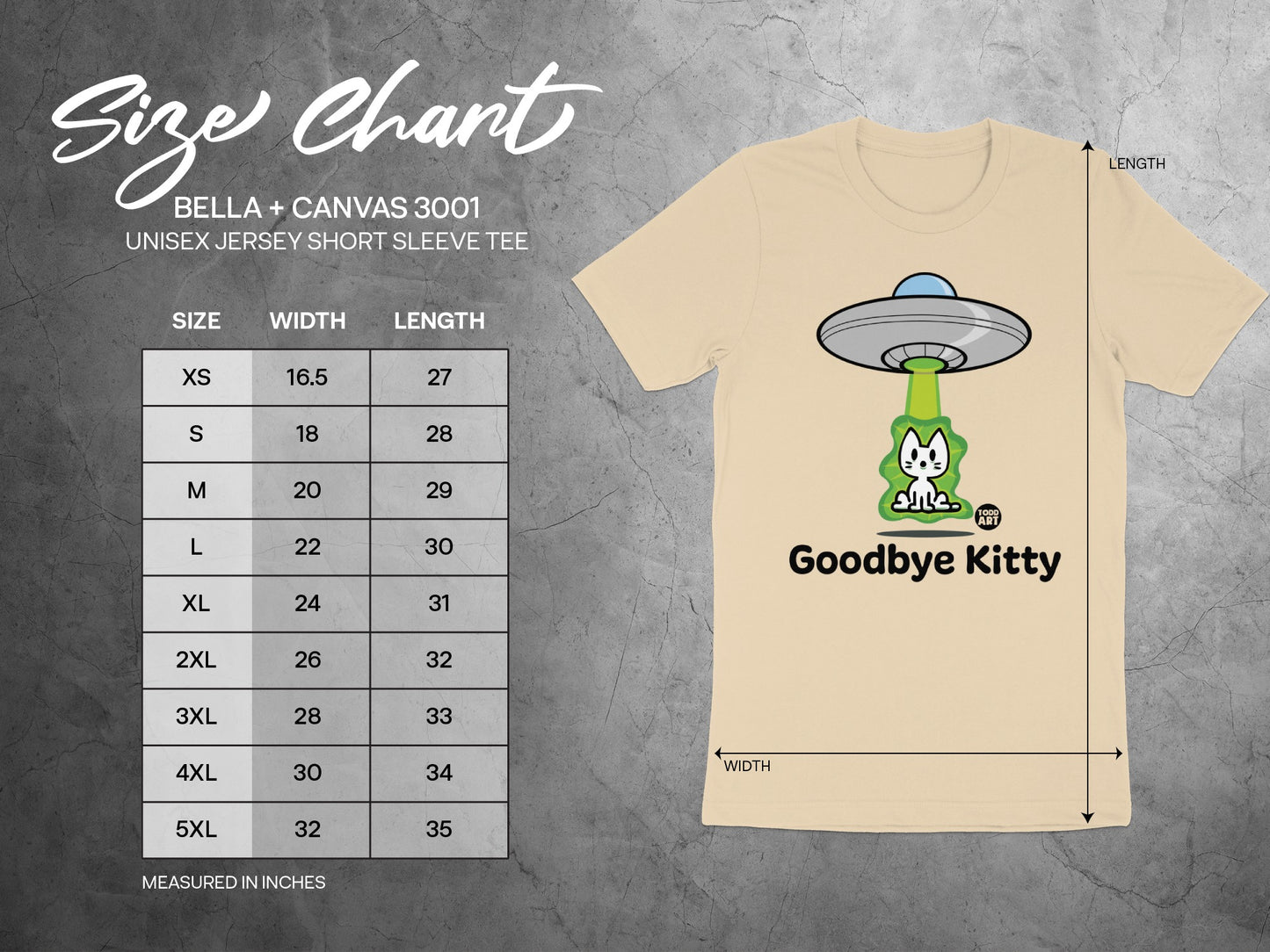 Cute Goodbye Kitty Unisex Jersey Short Sleeve Tee