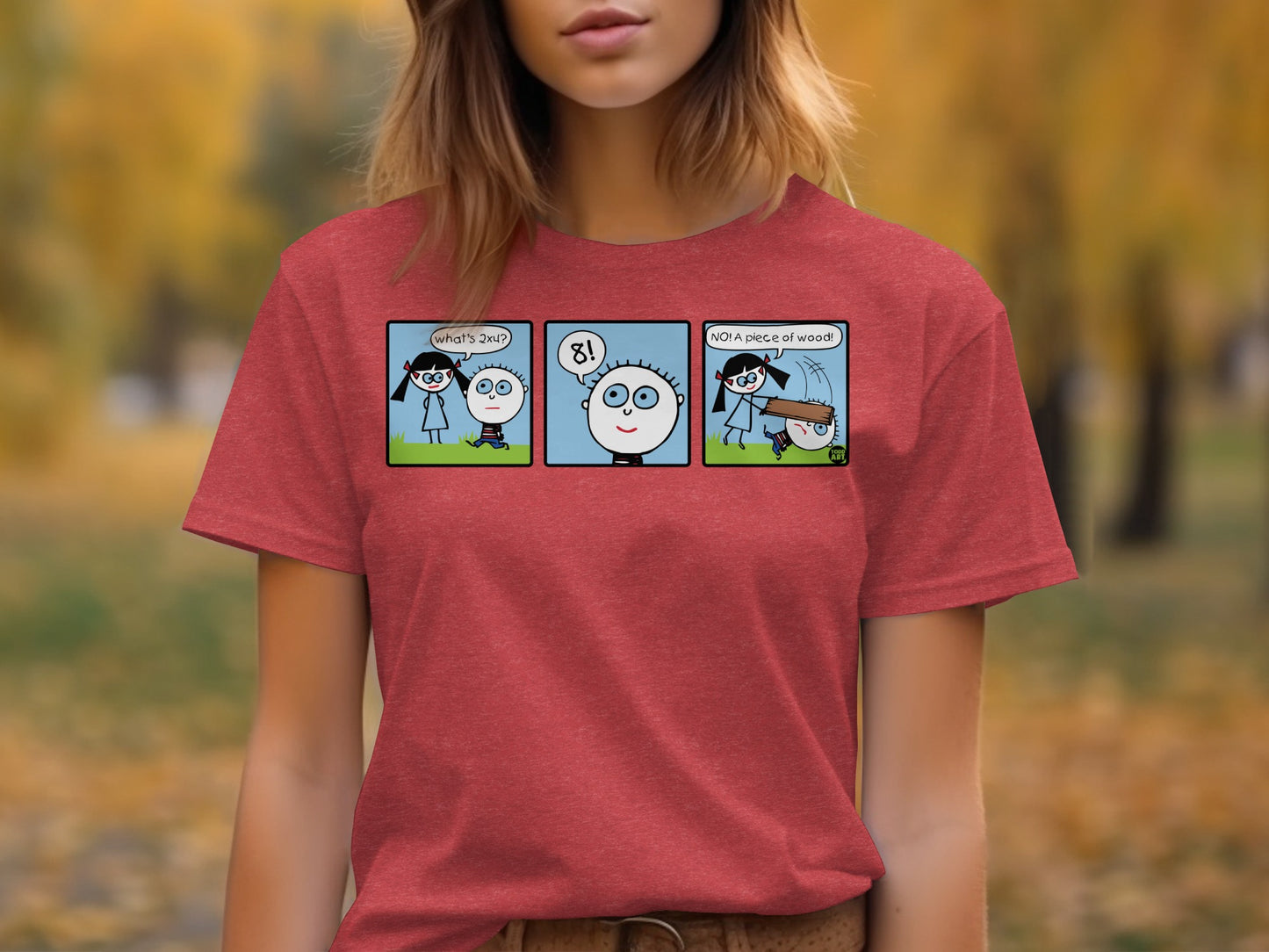 Cute Comic Strip Graphic Short Sleeve Shirt Product