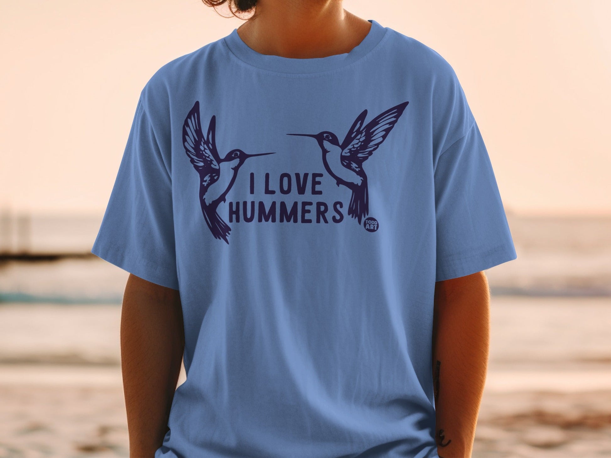 I Love Hummers Graphic Hummingbird T-Shirt Product