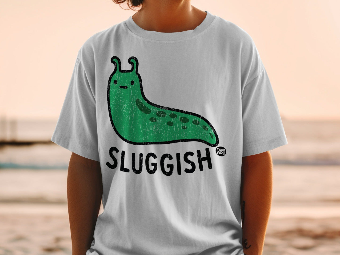 Funny Sluggish Character Todd Art Graphic T-Shirt