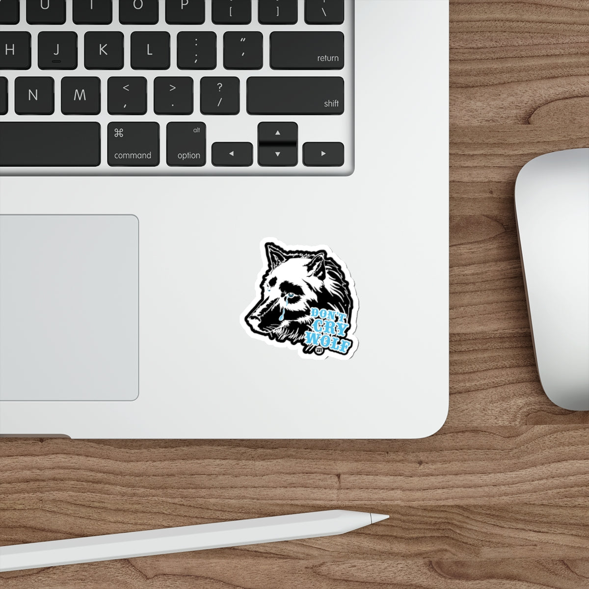 Don't Cry Wolf Detailed Animal Graphic Sticker