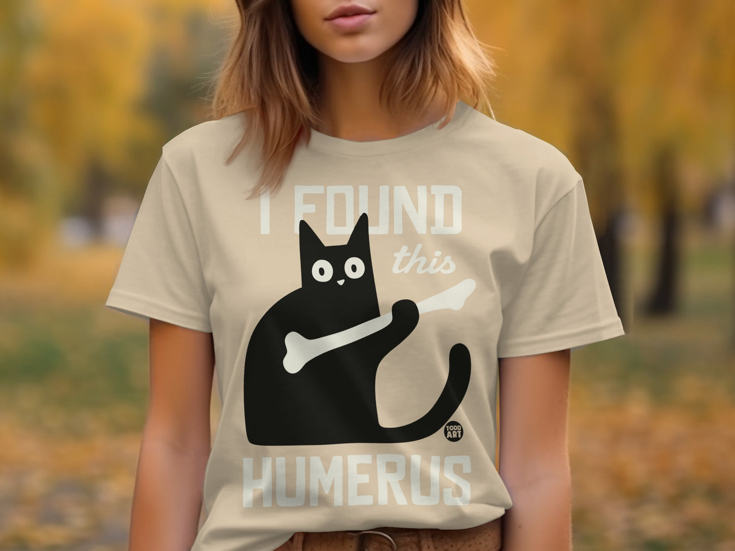 Funny Cat with Bone I Found This Humerus Shirt Product