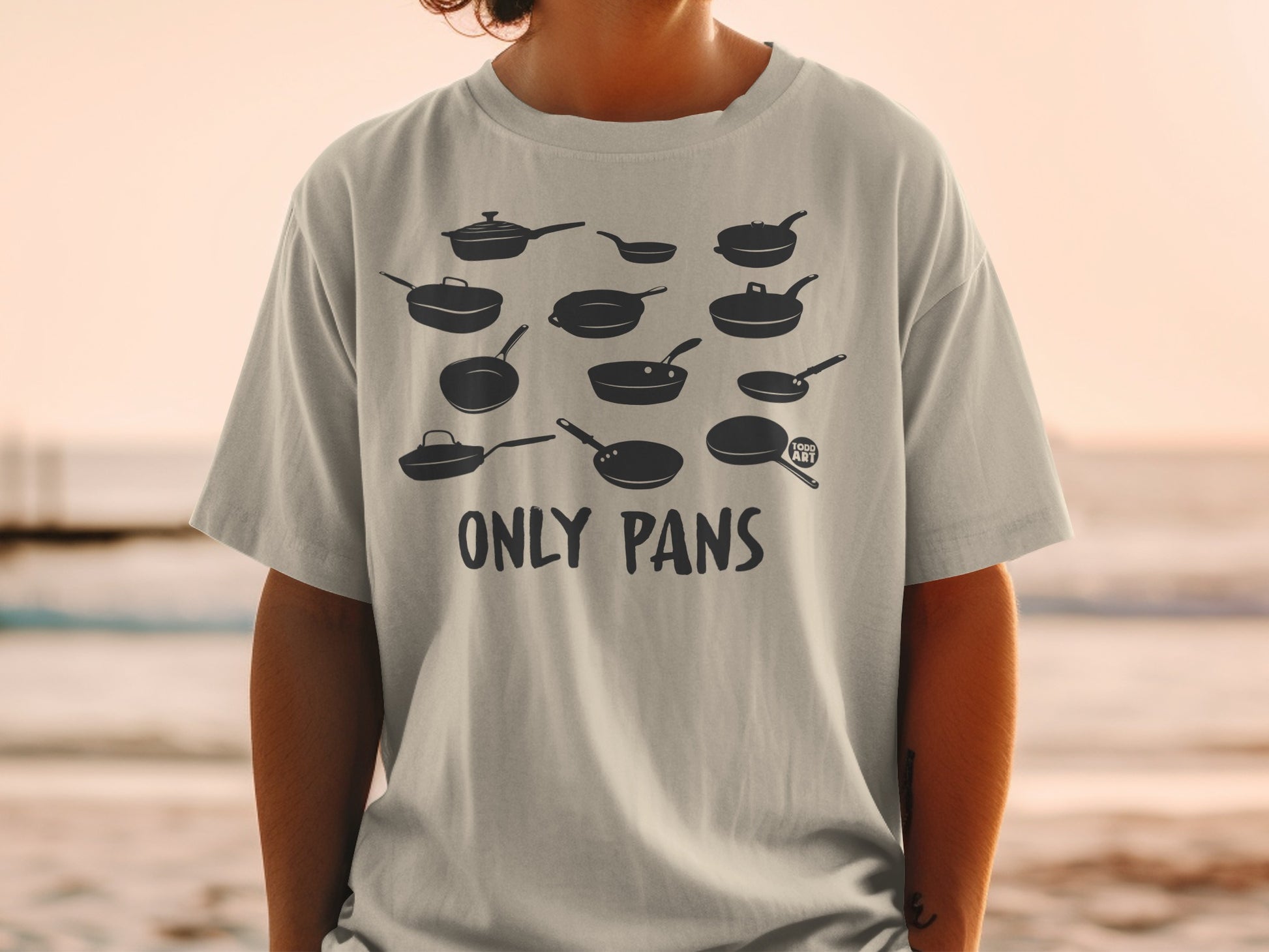 ONLY PANS Chef Cookware Utensils Funny Kitchen Design product type