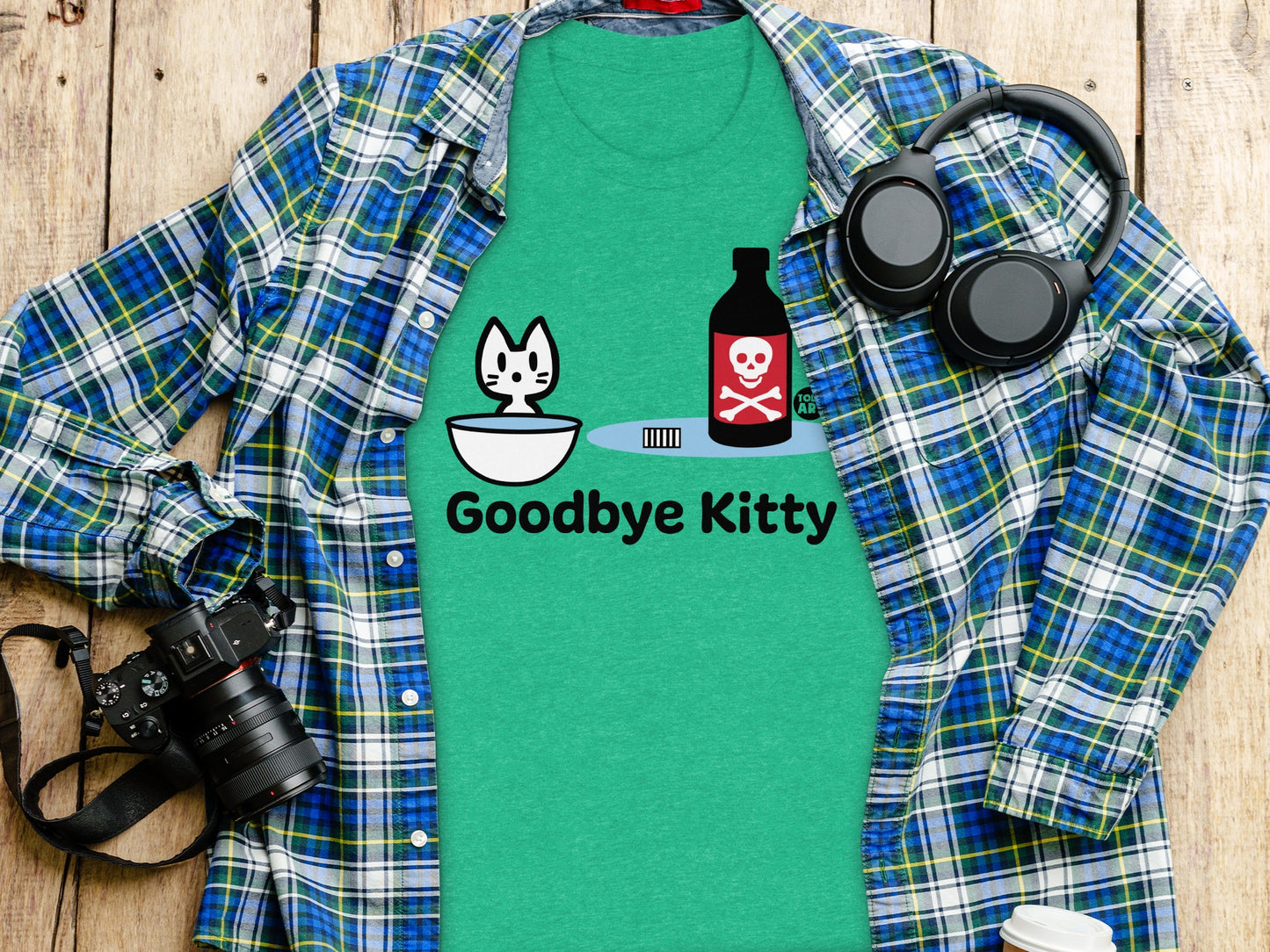 Goodbye Kitty Funny Novelty T-shirt Product