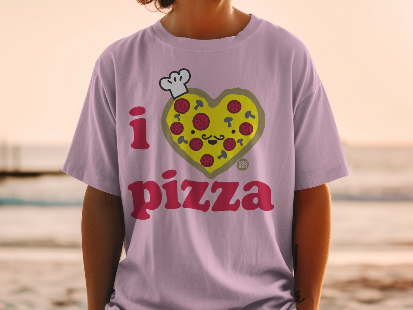 I Love Pizza Graphic T-shirt for Food Lovers