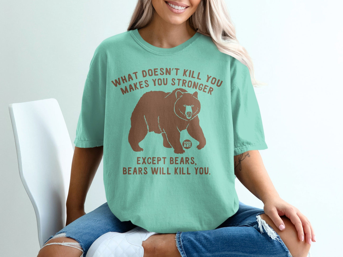 What Doesn't Kill You Makes You Stronger Bear Shirt