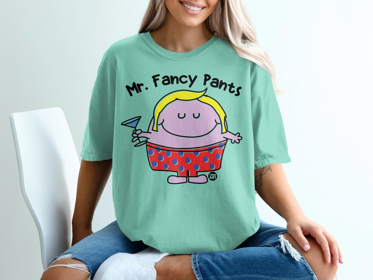 Mr. Fancy Pants Graphic Tee Shirt Casual Wear