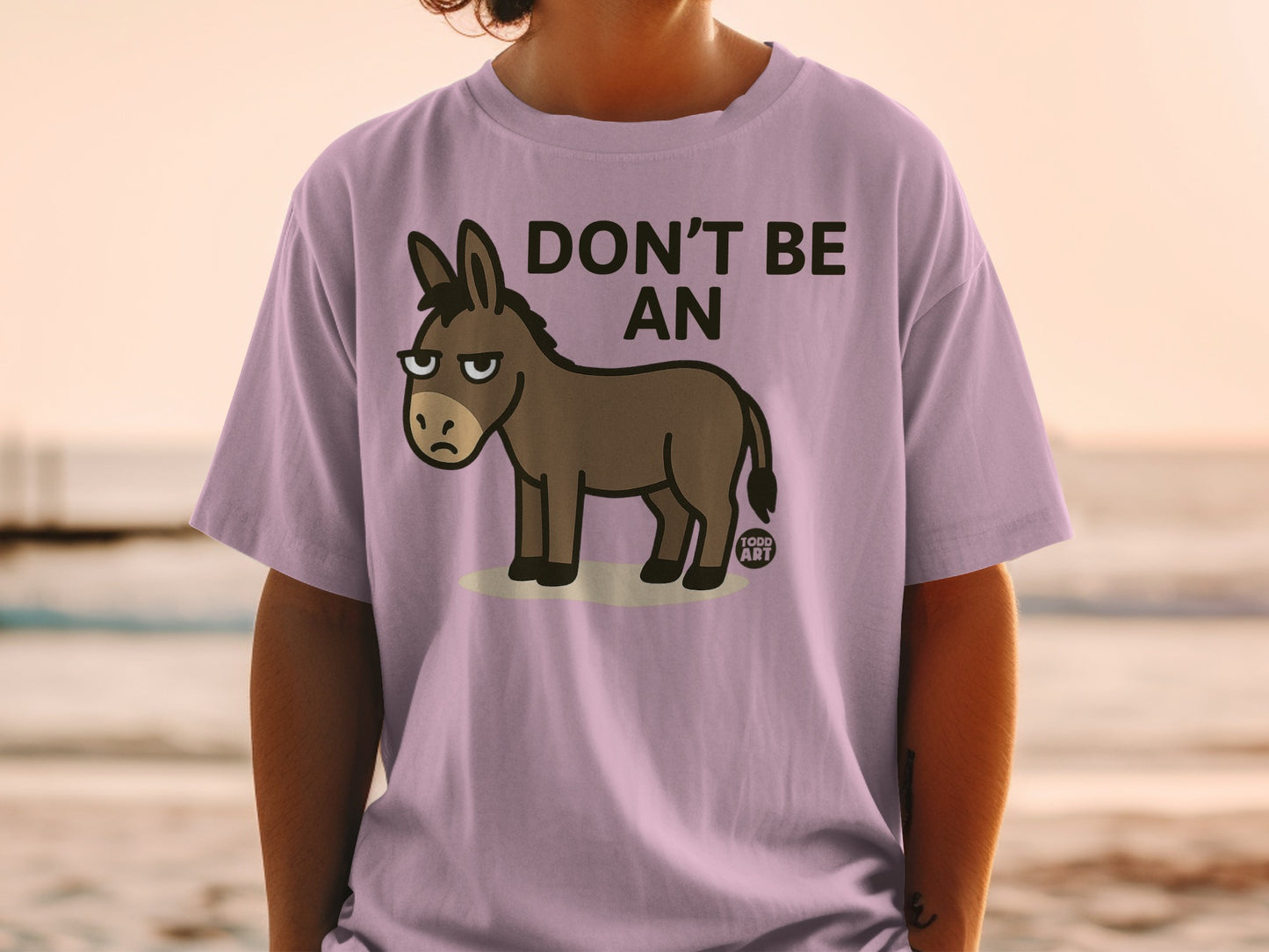Don't Be An Ass Cartoon Donkey Graphic Shirt