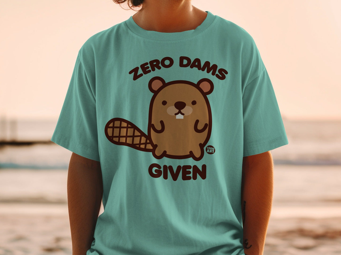 Zero Dams Given Cute Beaver T-Shirt Product