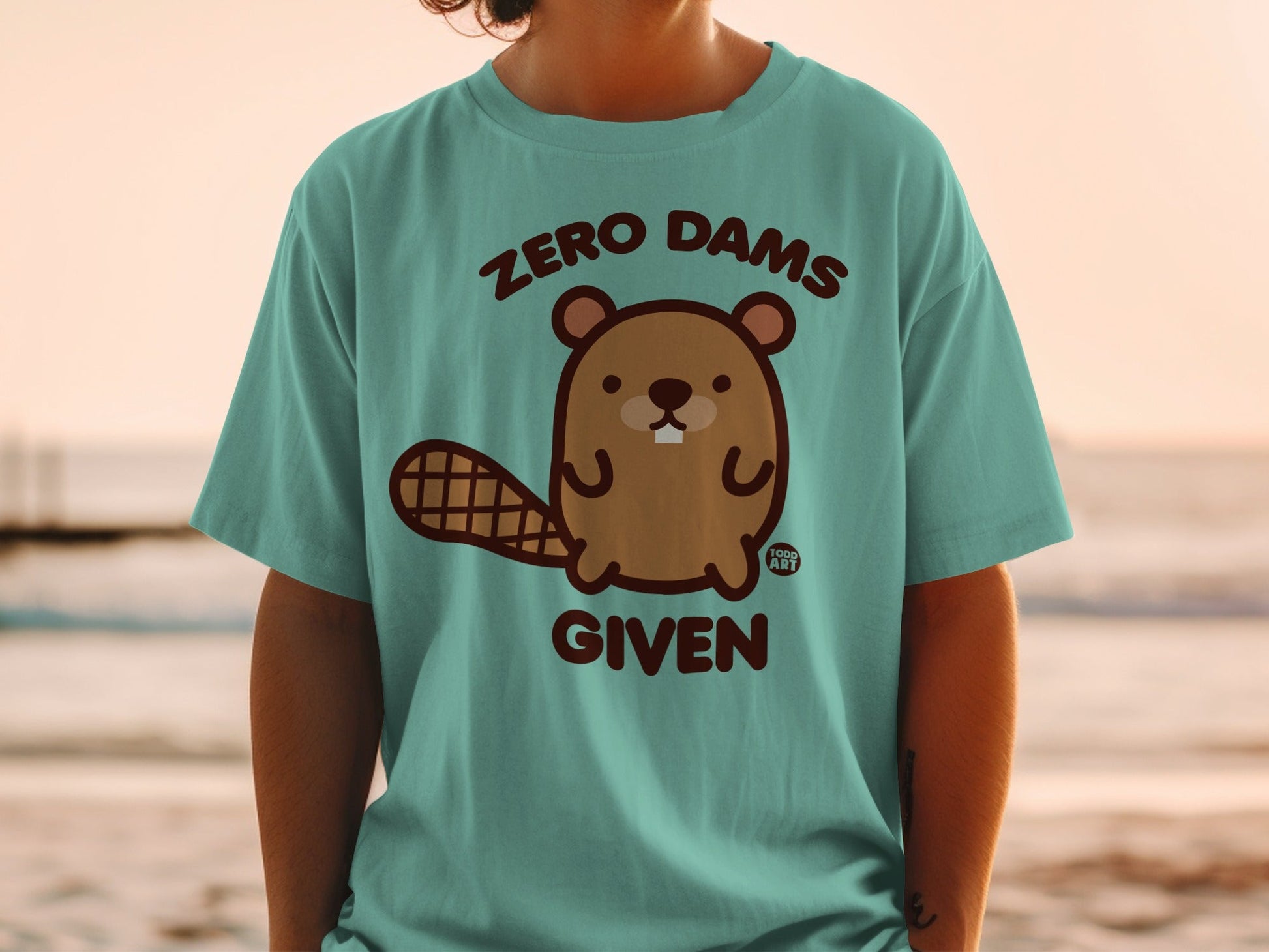 Zero Dams Given Cute Beaver T-Shirt Product