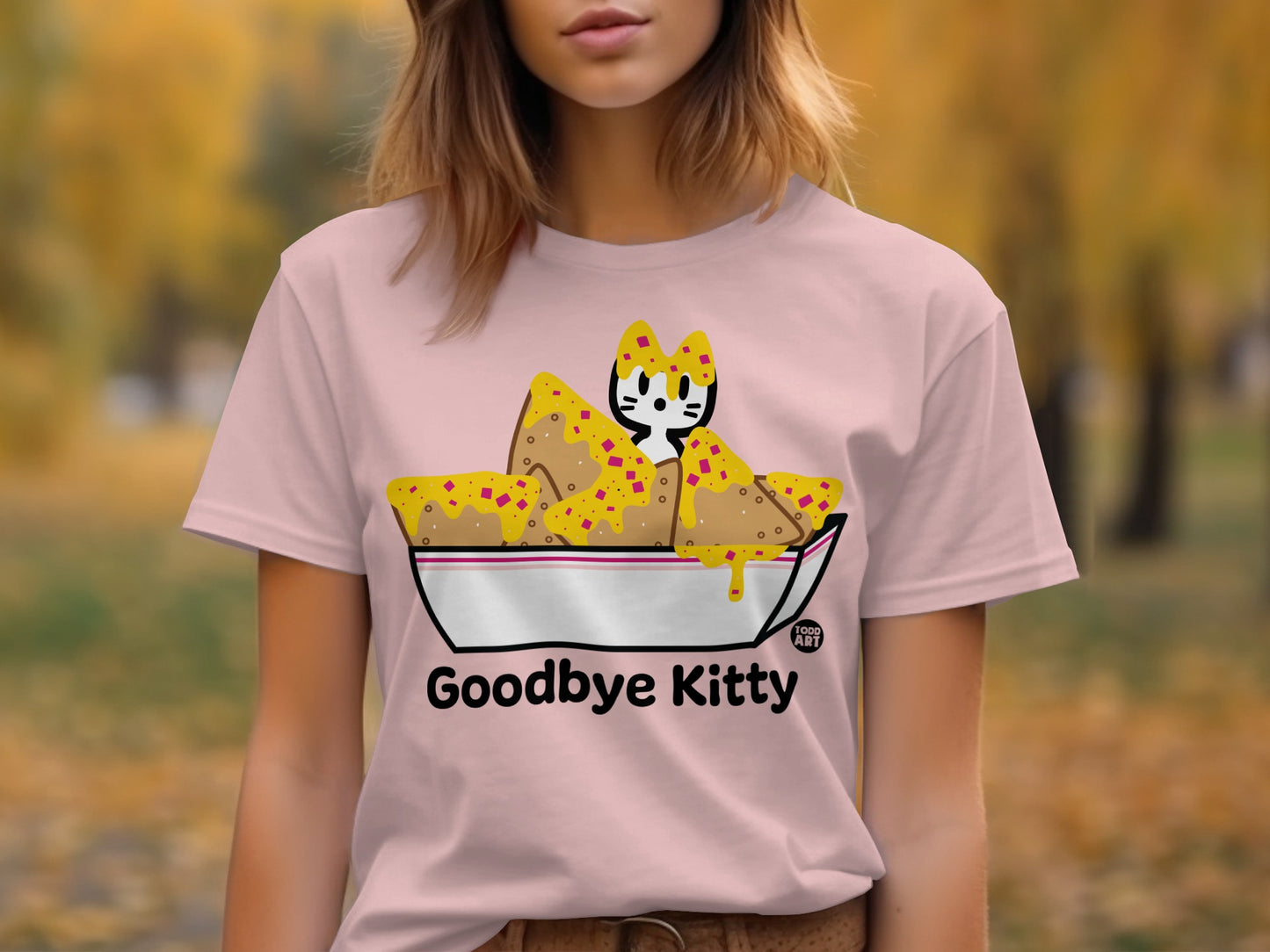 Goodbye Kitty Adorable Cat Graphic Tee