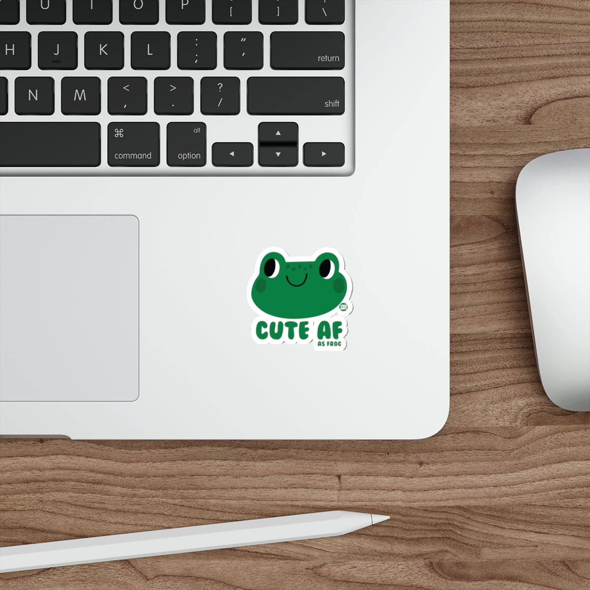 Cute AF Frog Sticker for Laptops Water Bottles and More