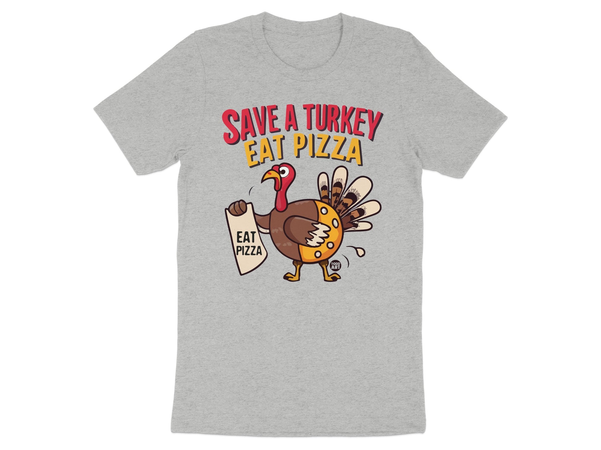 Save A Turkey Eat Pizza Graphic T-Shirt product type