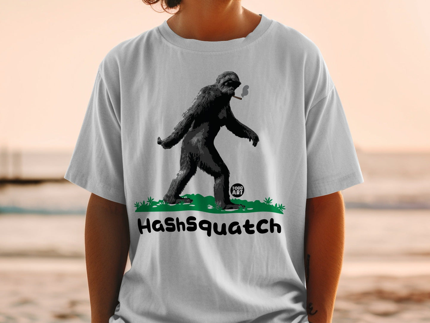 HashSquatch Bigfoot Graphic Tee Shirt for Mythical Creature Fans