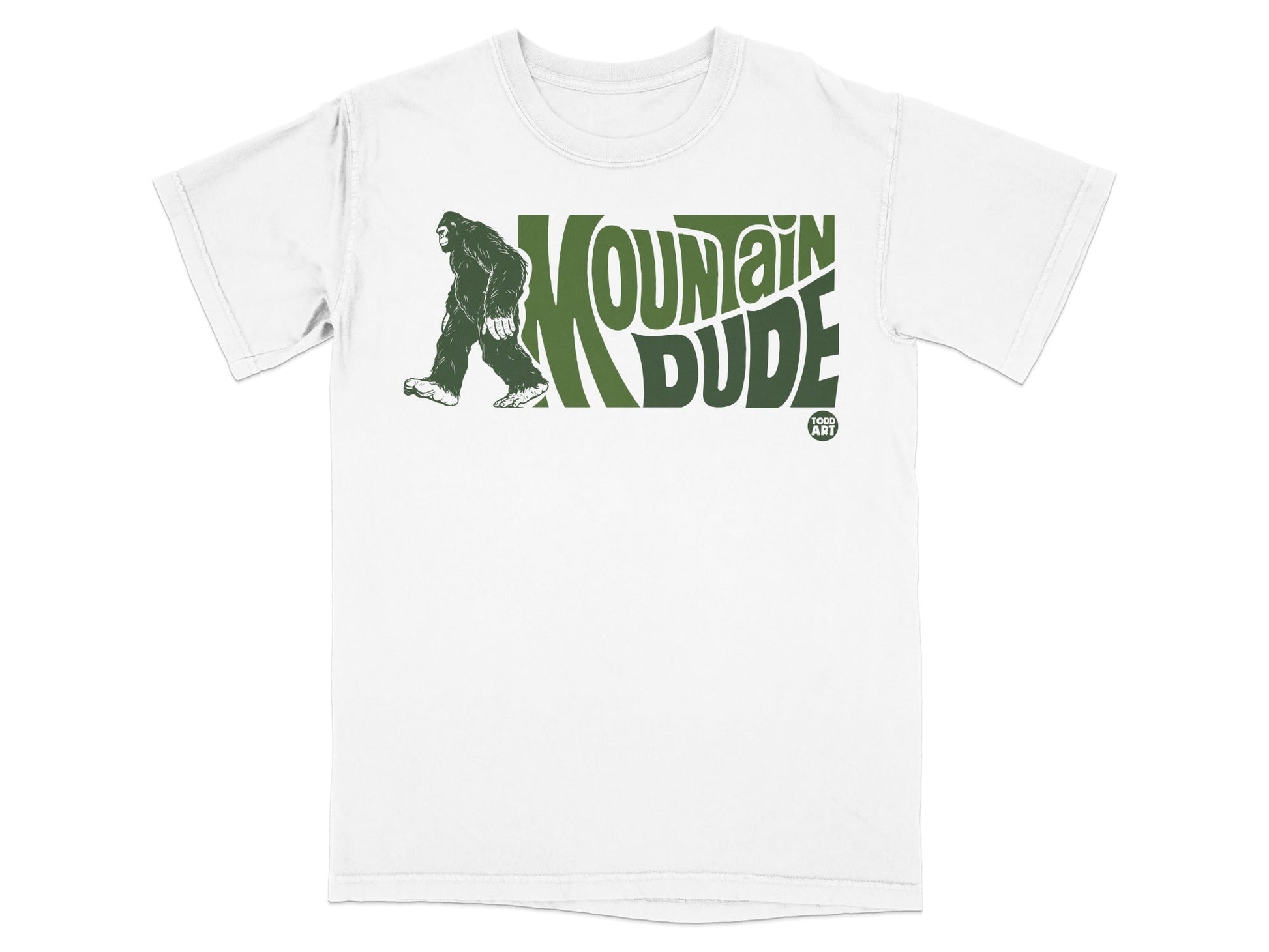 Mountain Dude Graphic T-Shirt with Bigfoot Design