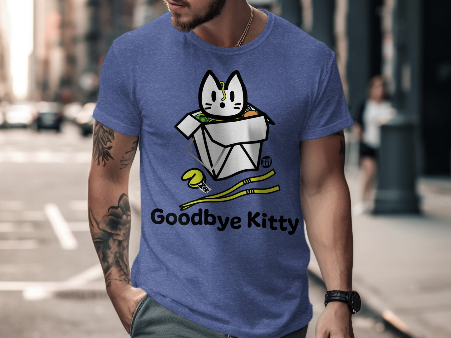 Unique Goodbye Kitty Printed Design T-shirt