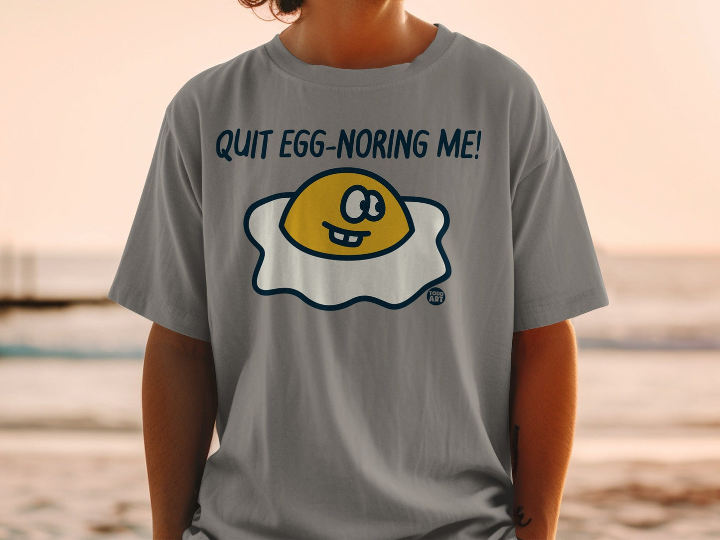 Quit Egg-Noring Me Funny Graphic T-Shirt