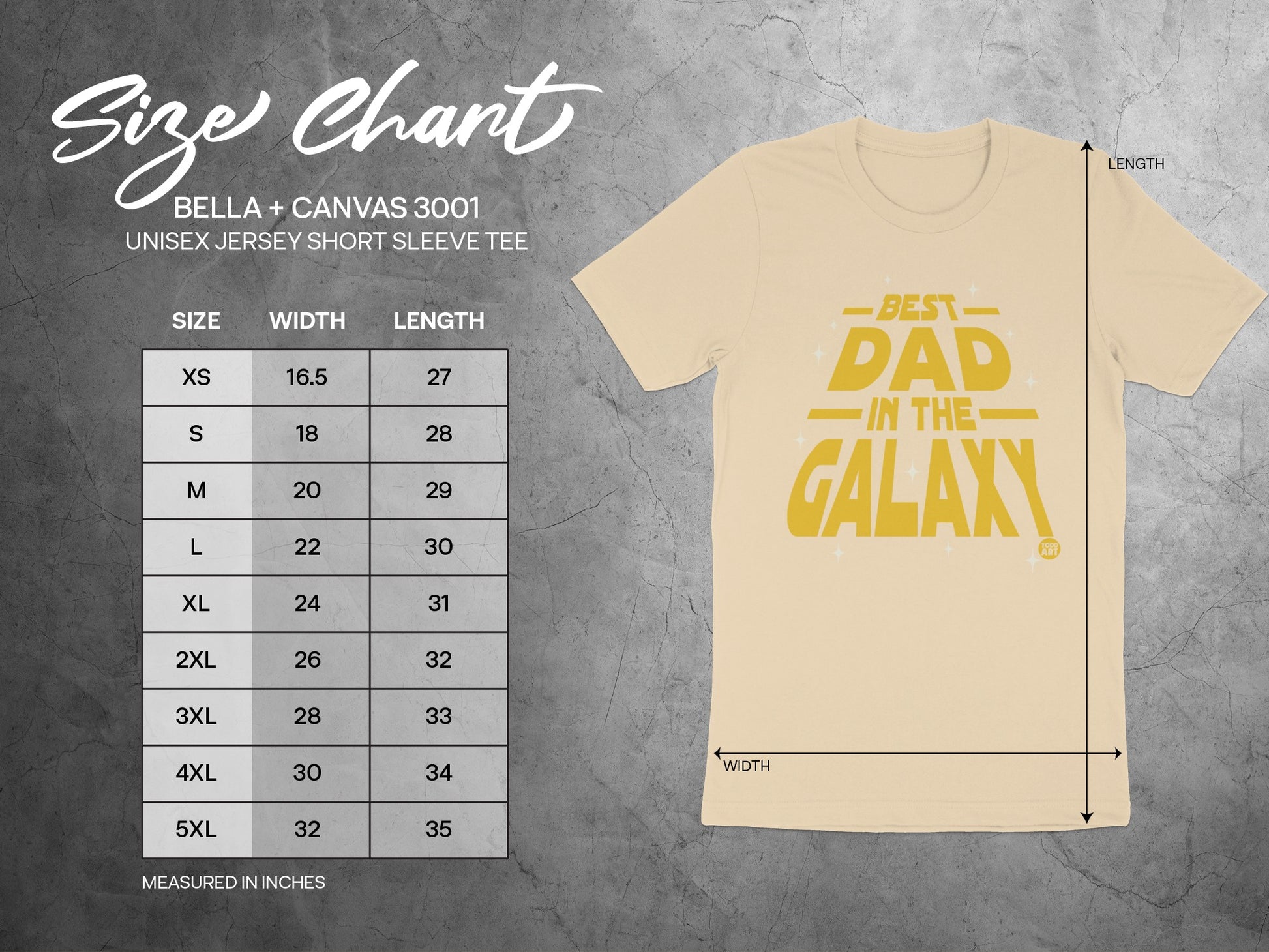 Best Dad in the Galaxy Short Sleeve Tee