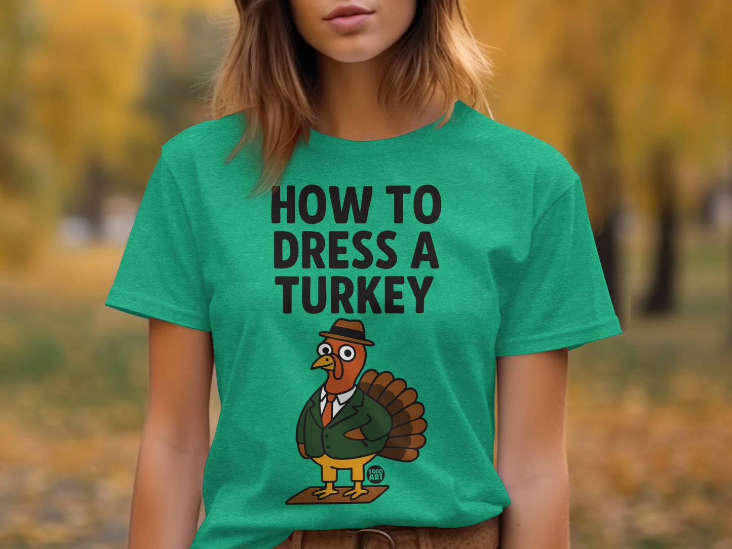 How to Dress a Turkey Funny Graphic Tee