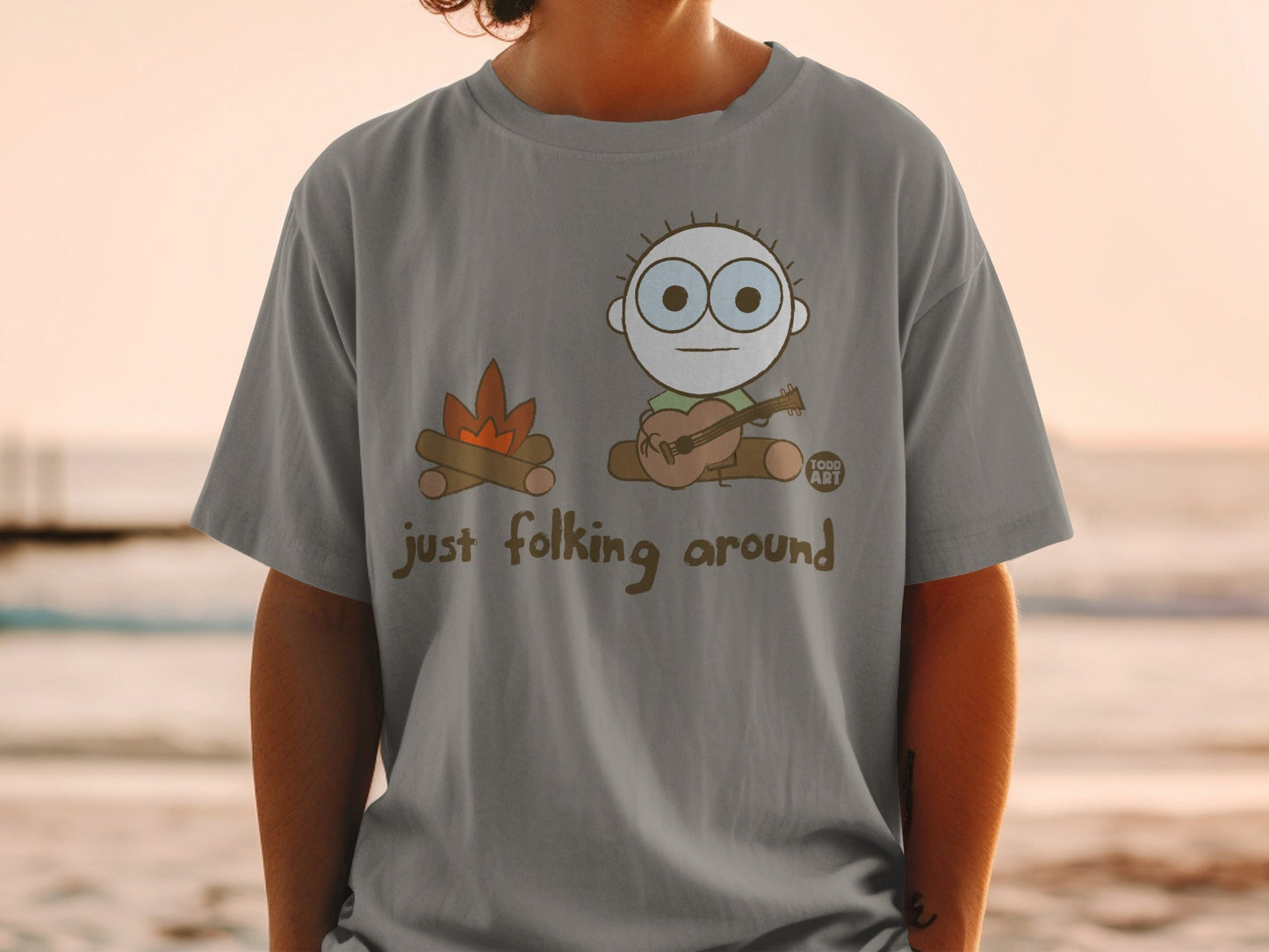 Just Folking Around Graphic T-Shirt Product