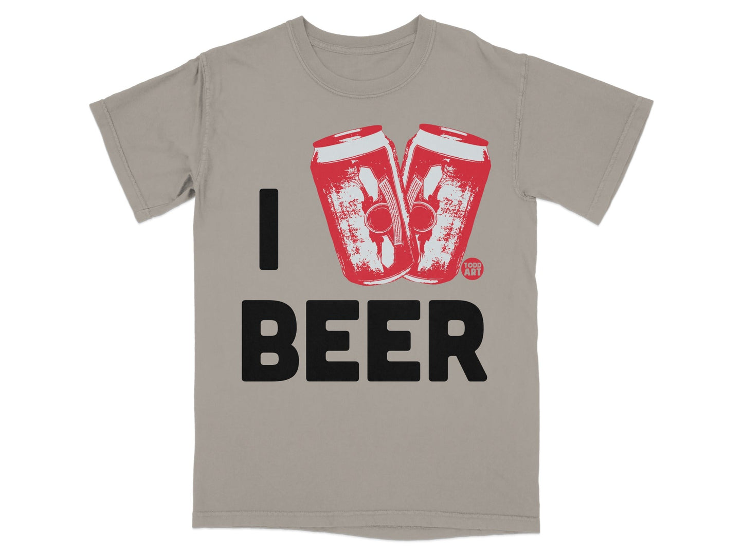 I Love Beer Graphic Design T-Shirt