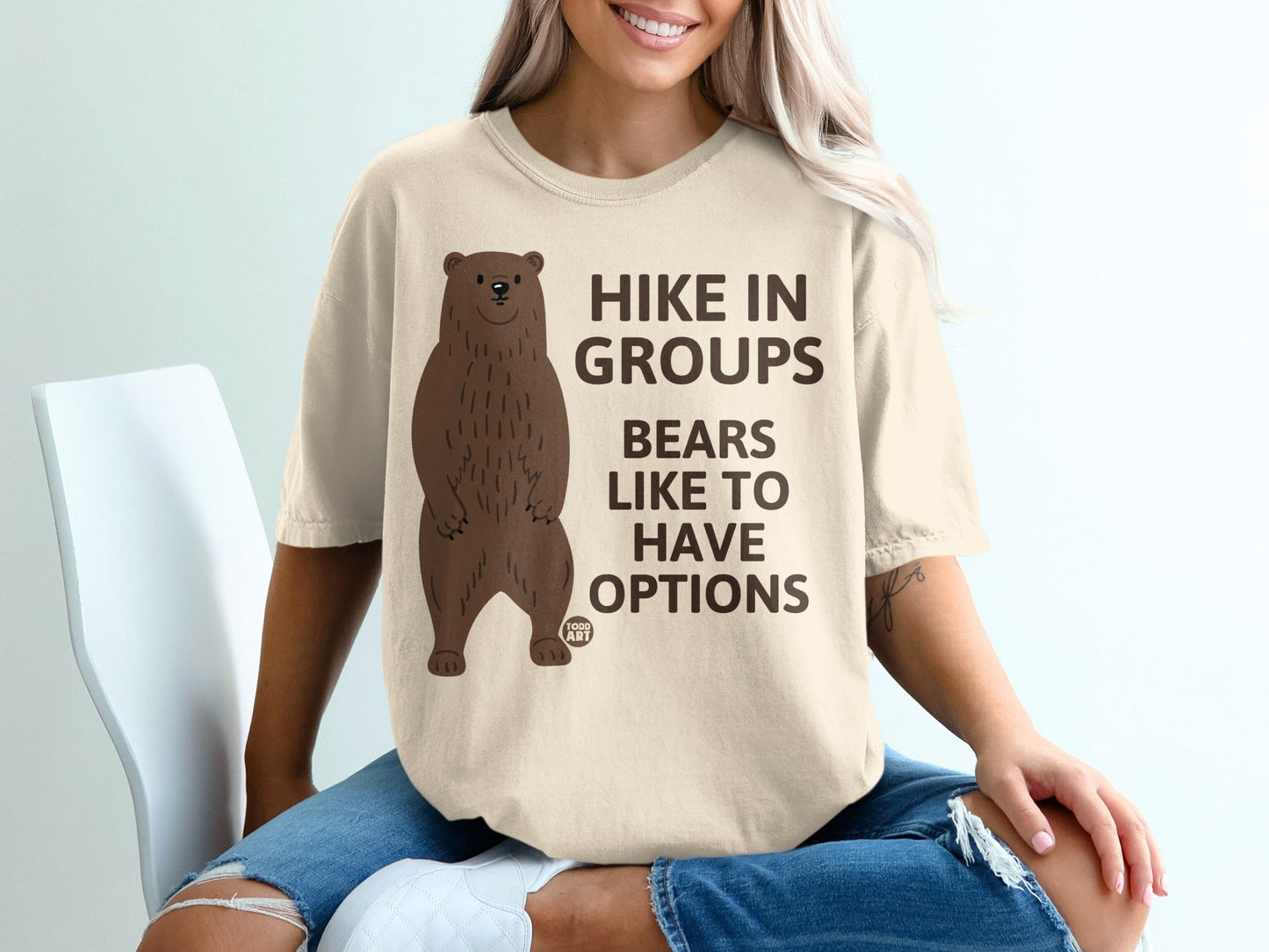 Hike In Groups Bears Like To Have Options T-shirt