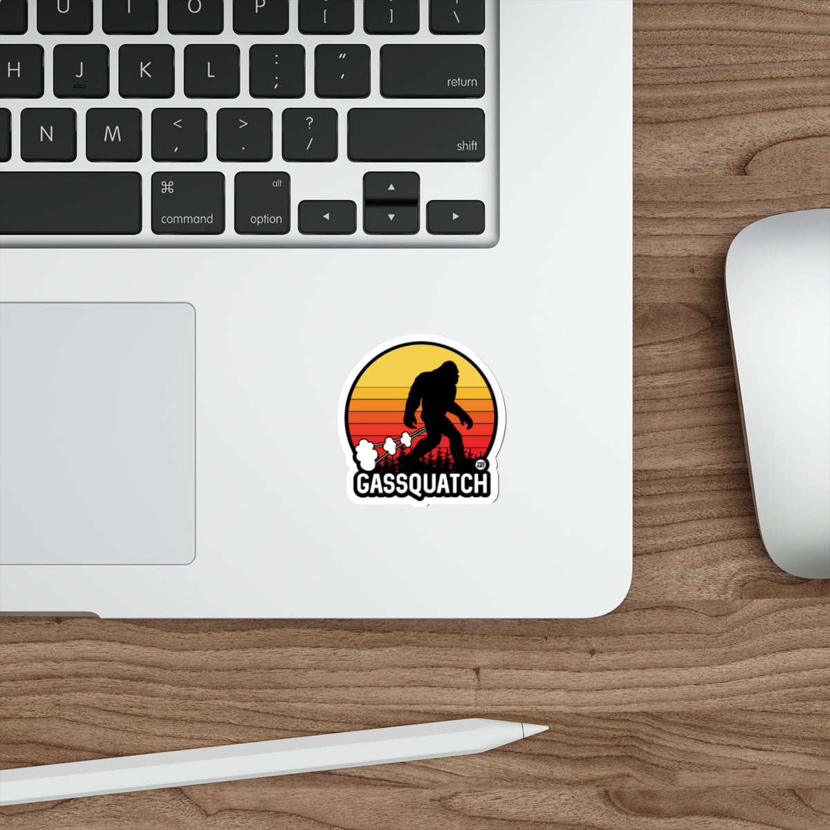 Funny Gassquatch Sasquatch Laptop Sticker Product