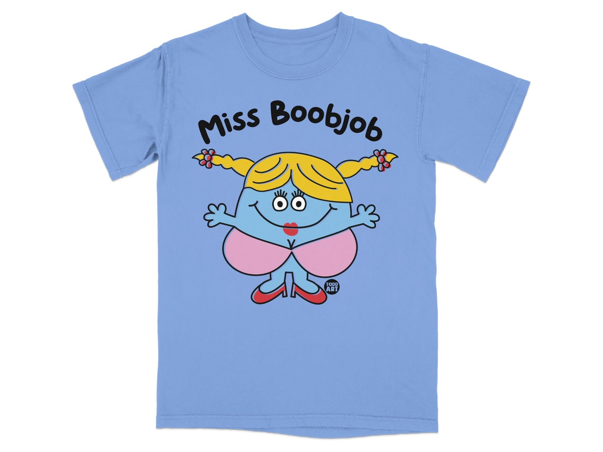 Miss Boobjob Character Graphic T-shirt