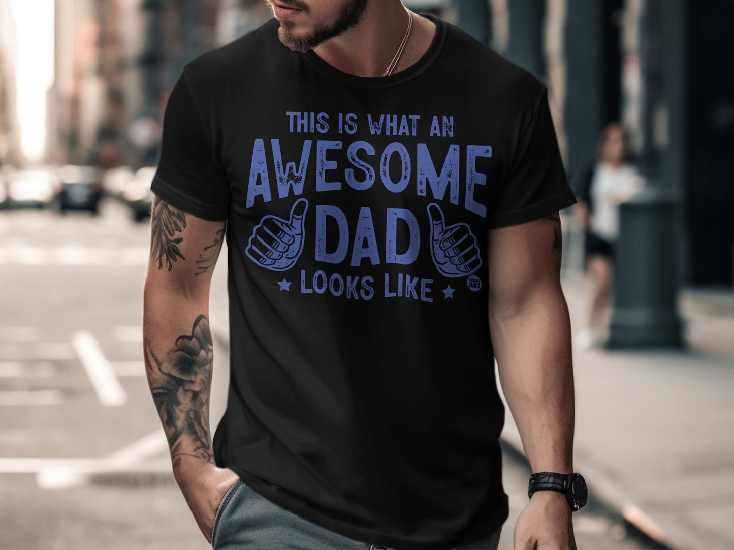 This Is What An Awesome Dad Looks Like T-Shirt Product