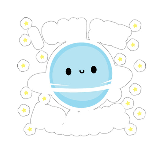 Adorable Planet Uranus Kids Fun Illustration Sticker