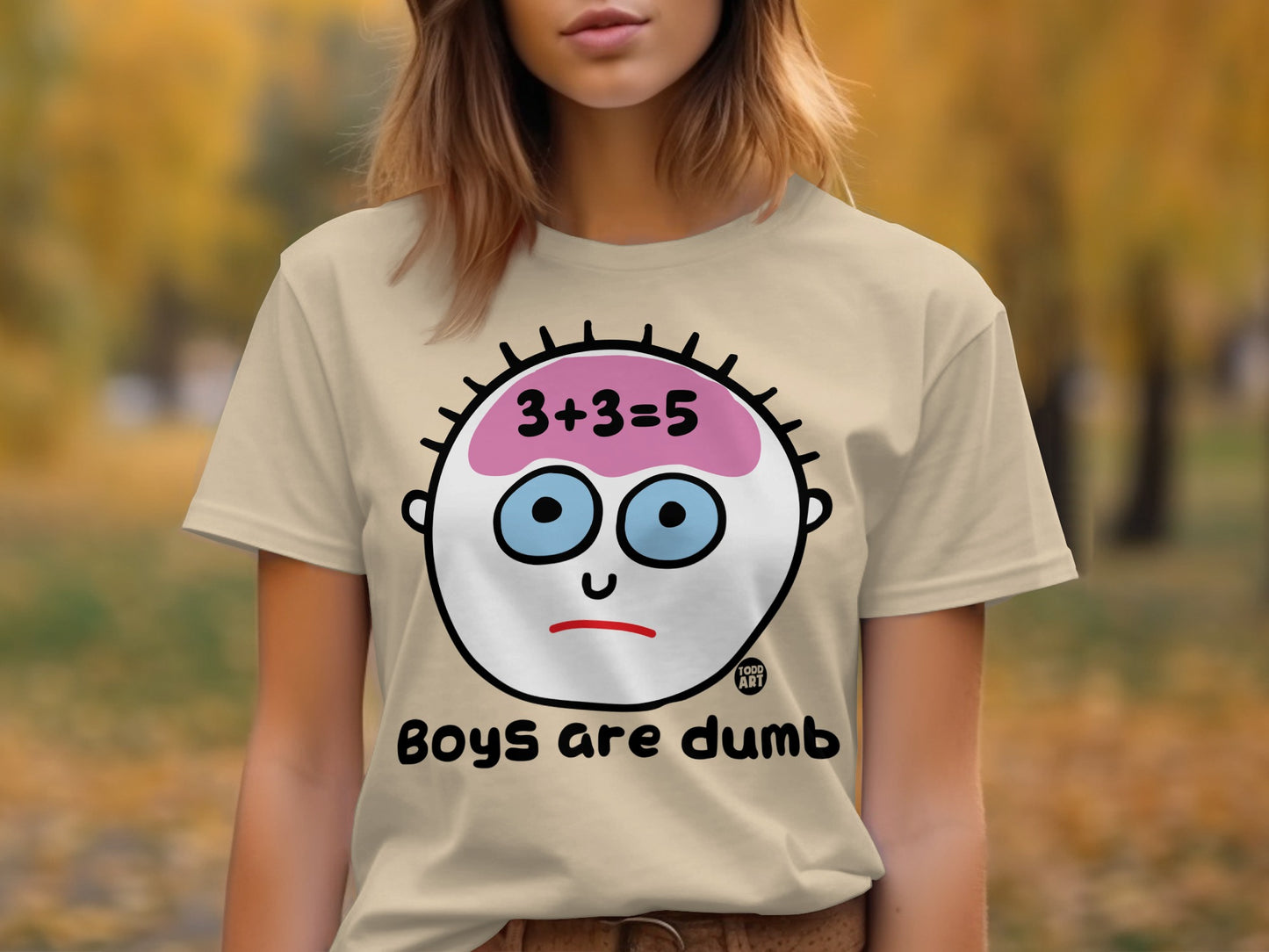 Boys Are Dumb Funny T-Shirt Statement Apparel