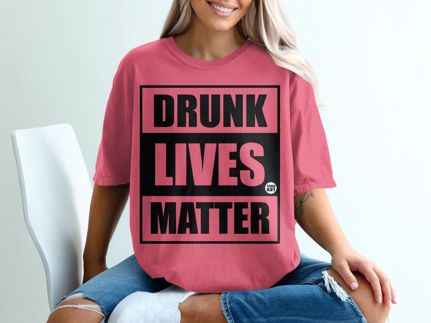 Drunk Lives Matter Bold Statement T-Shirt