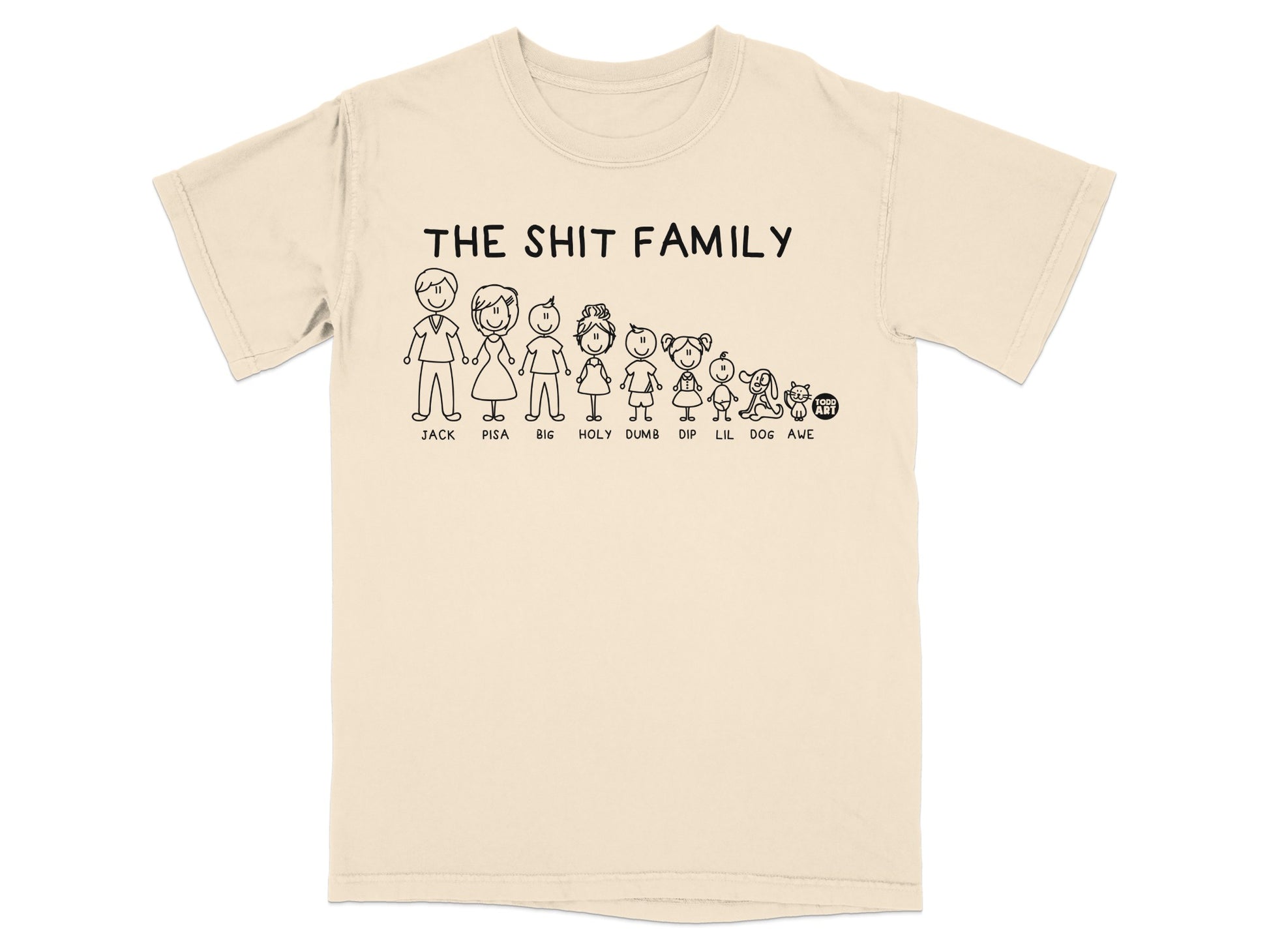 THE SHIT FAMILY stick figures design product type