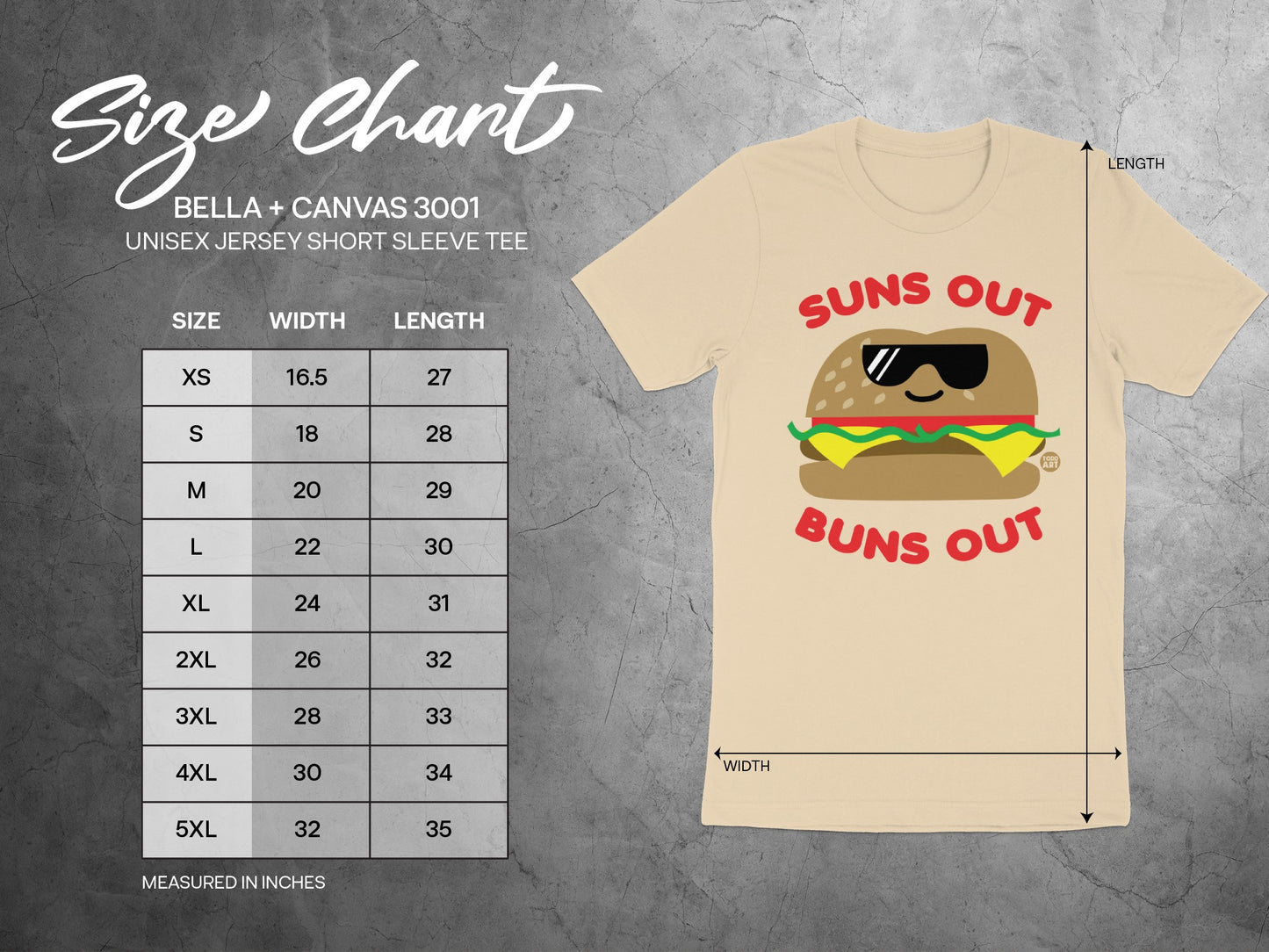 Suns Out Buns Out Unisex Short Sleeve Tee product type