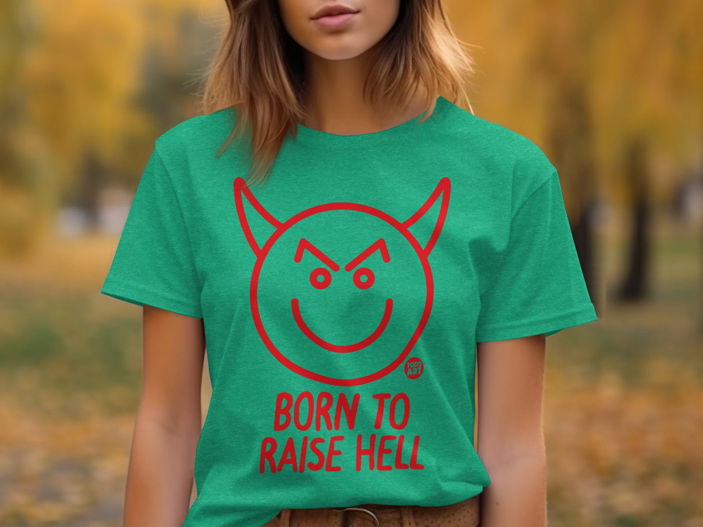 Born to Raise Hell Graphic T-Shirt for Bold Statements