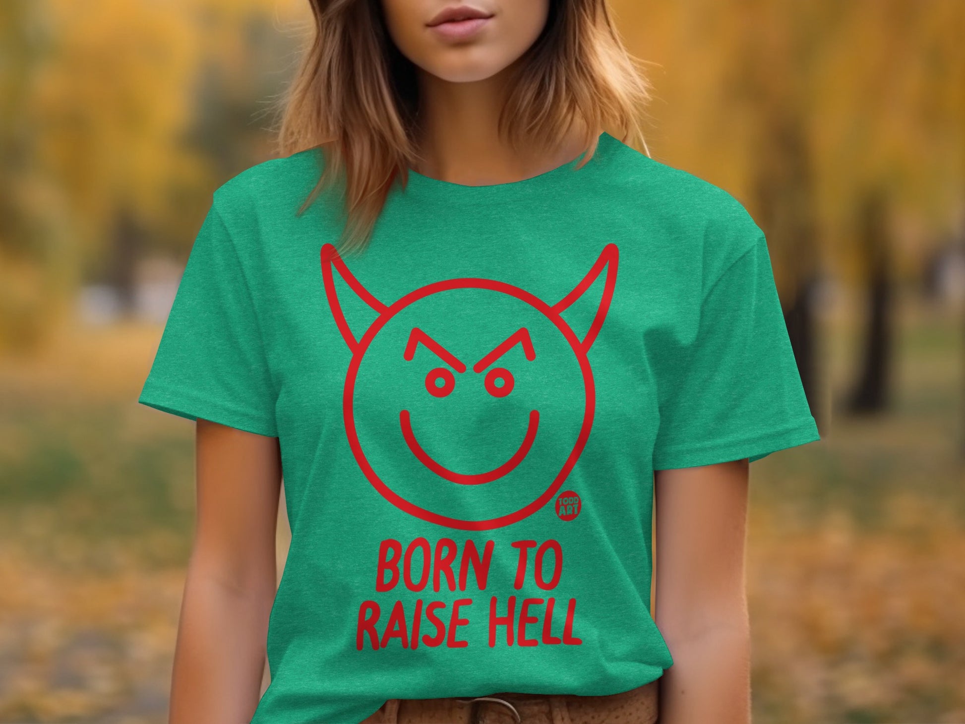 Born to Raise Hell Graphic T-Shirt for Bold Statements