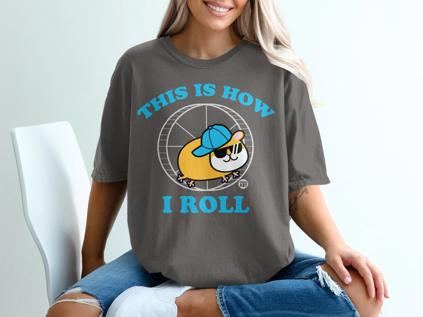 This Is How I Roll Graphic Tee for Hamster Lovers
